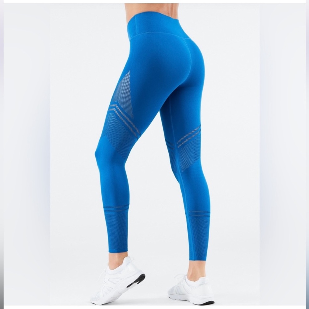 Fabletics Women's High-Waisted Sculptknit Open Work Leggings